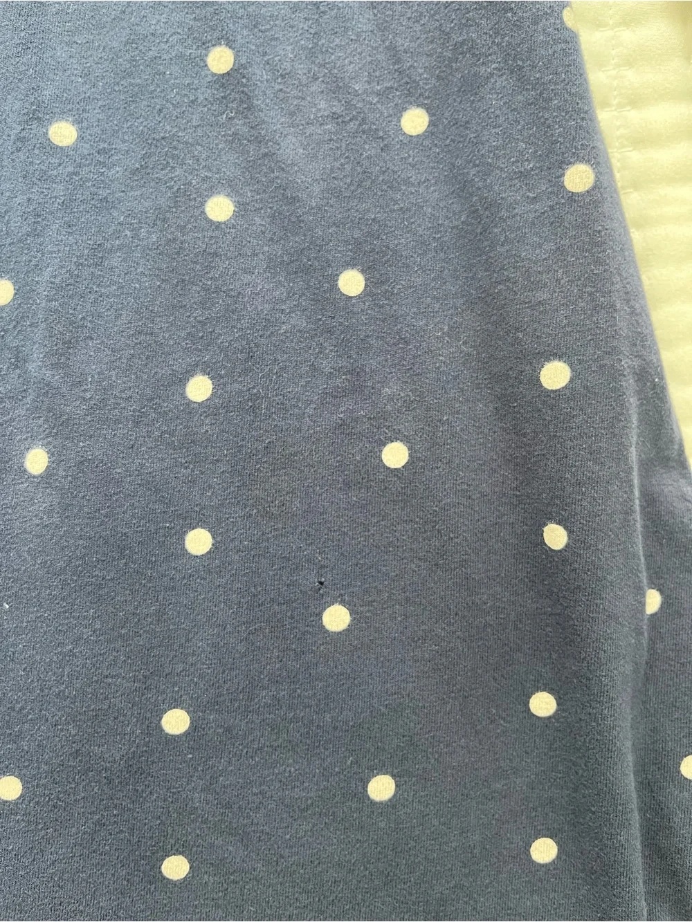 Mini Boden Navy Polka Dot Snowman winter Dress